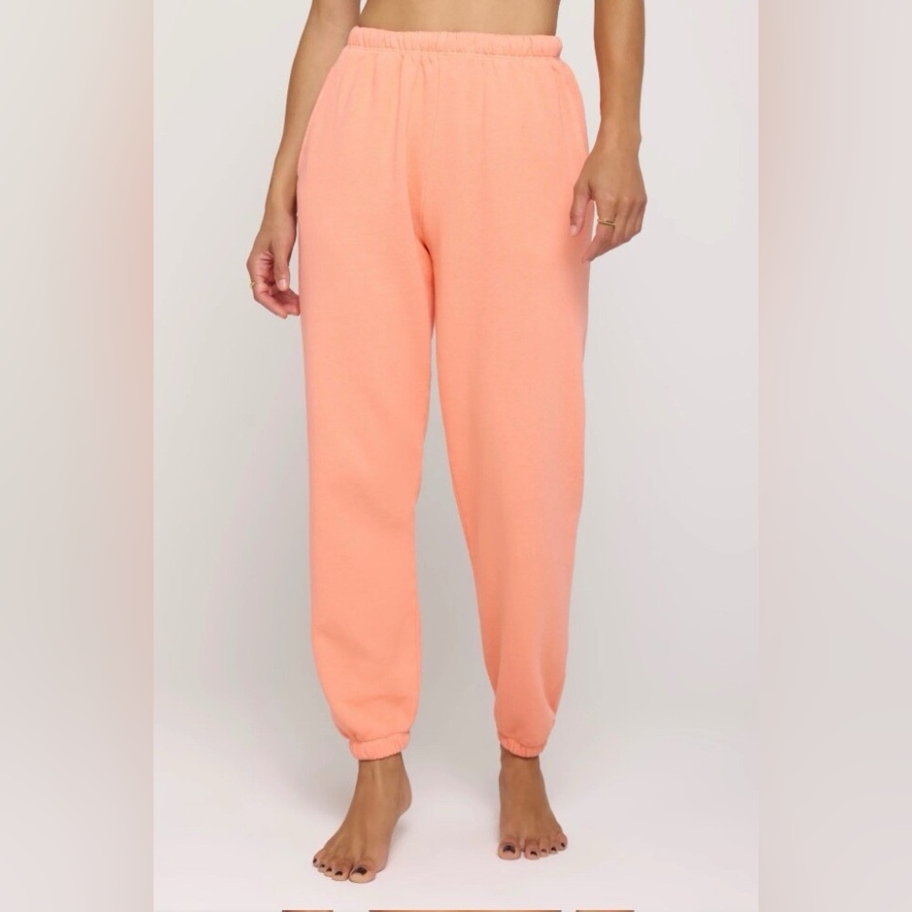 Spiritual Gangster Peach Elastic Waist Joggers